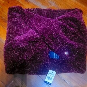 Express Burgundy Knit Scarf